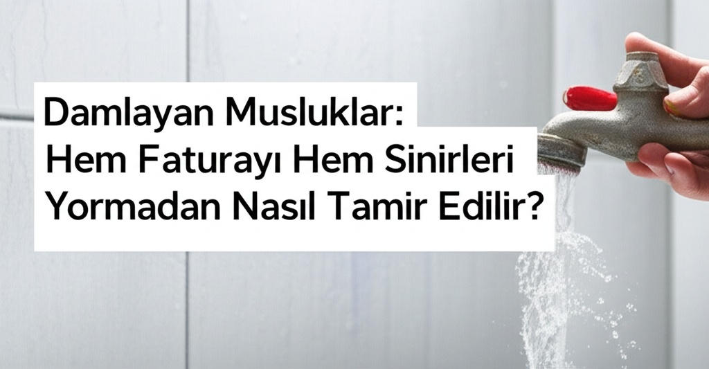 Damlayan Musluklar: Hem Faturayı Hem Sinirleri Yormadan Nasıl Tamir Edilir?