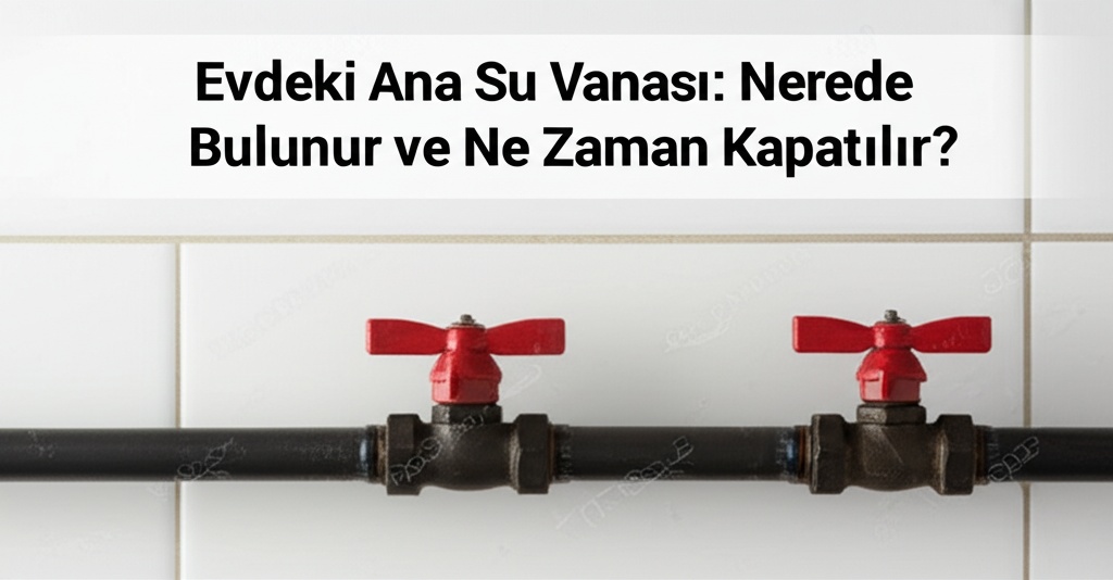 Evdeki Ana Su Vanası: Nerede Bulunur ve Ne Zaman Kapatılır?