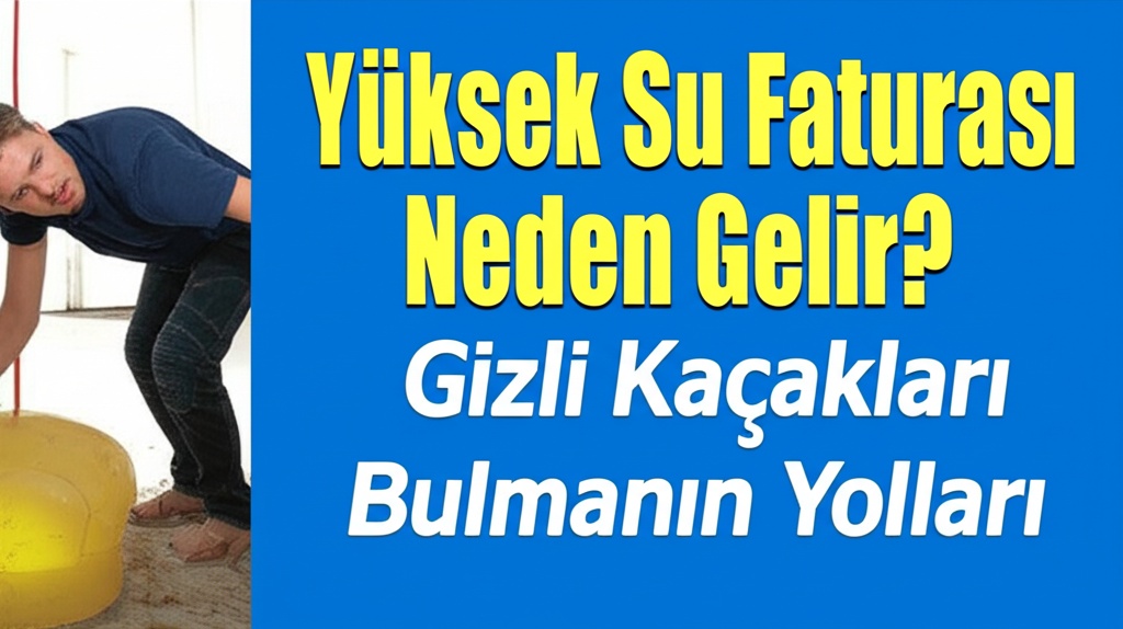 Yüksek Su Faturası Neden Gelir? Gizli Kaçakları Bulmanın Yolları